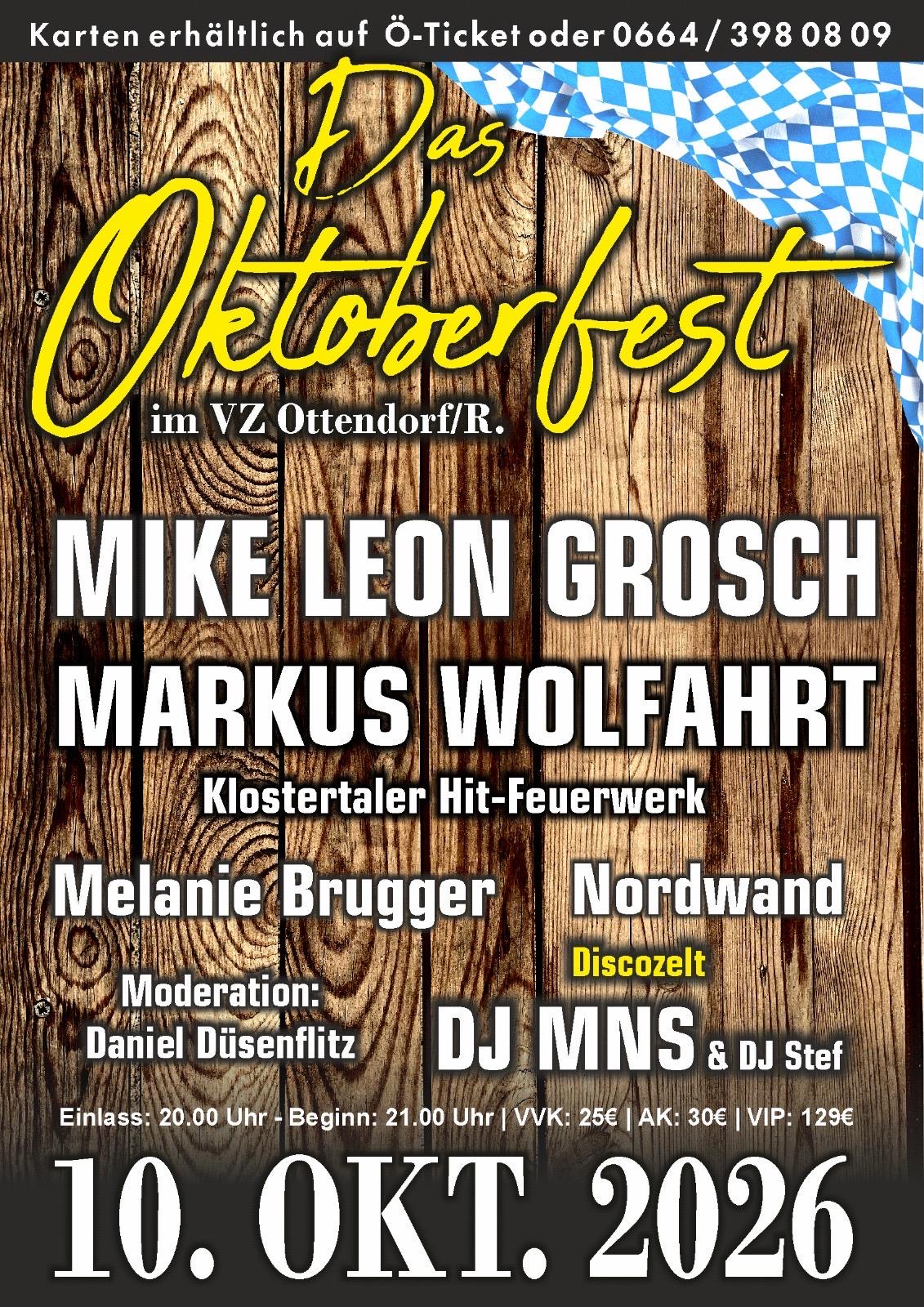 Veranstaltungsplakat Das Oktoberfest 2026