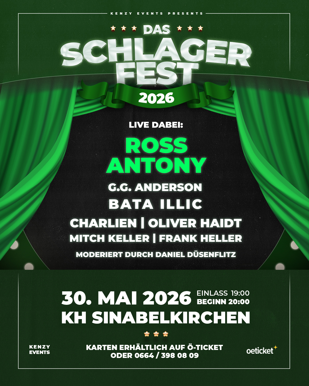Plakat Das Schlagerfest 2026